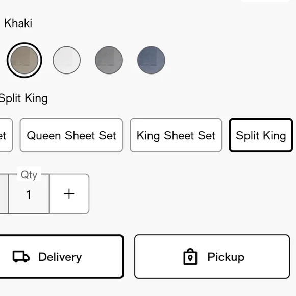 NWT, Split King London Fog Luxury Khaki Sheet Set